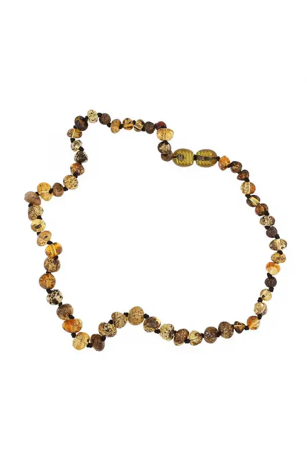 Bebek Damla Kehribar Diş Kolye