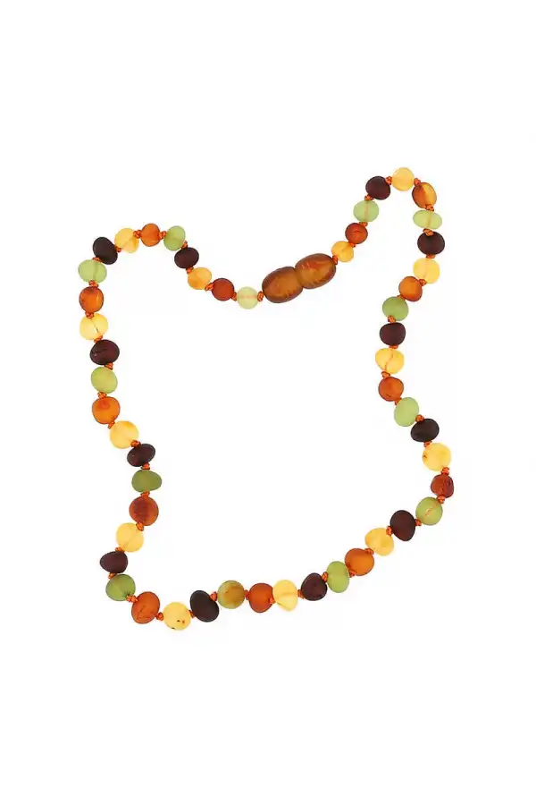 Bebek Damla Kehribar Diş Kolye