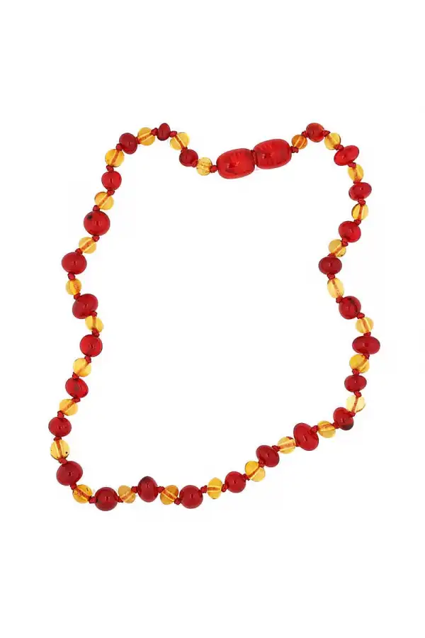 Bebek Damla Kehribar Diş Kolye