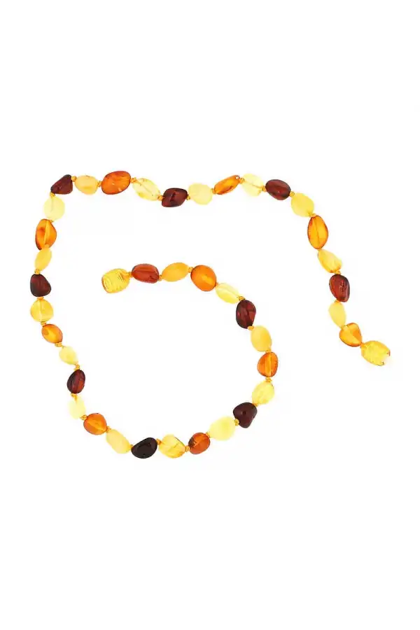 Bebek Damla Kehribar Diş Kolye