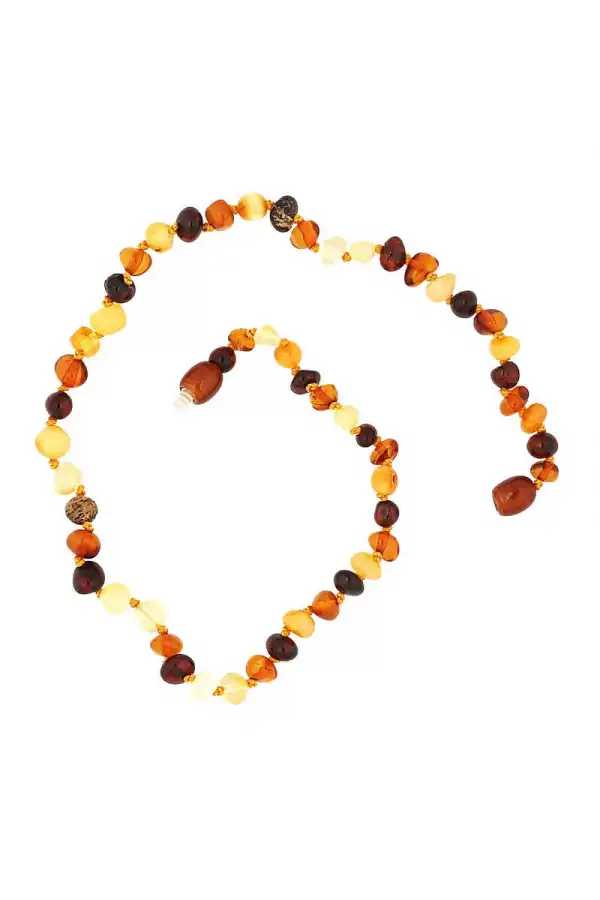 Bebek Damla Kehribar Diş Kolye