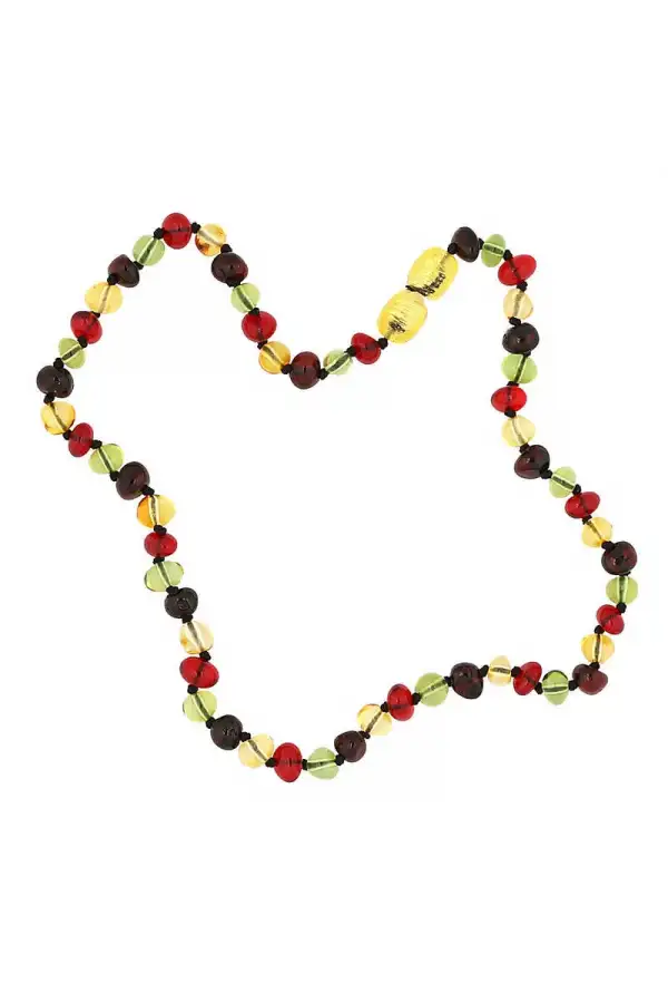 Bebek Damla Kehribar Diş Kolye