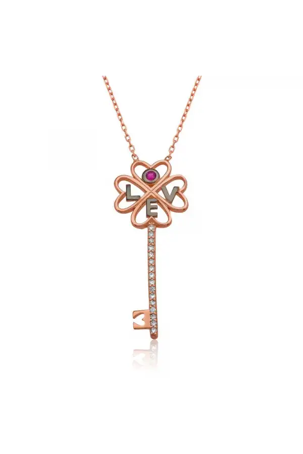 Gümüş Anahtar Bayan Kolye