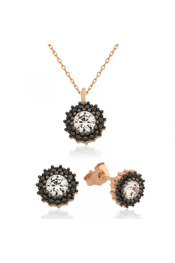 Gümüş Çiçek Tektaş Bayan Set