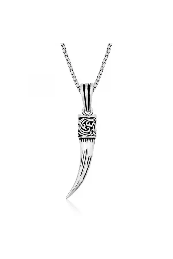 Gümüş Fil Dişi Kolye