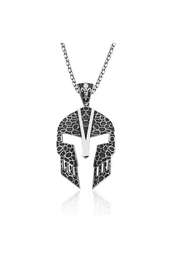 Gümüş Gladyatör Erkek Kolye