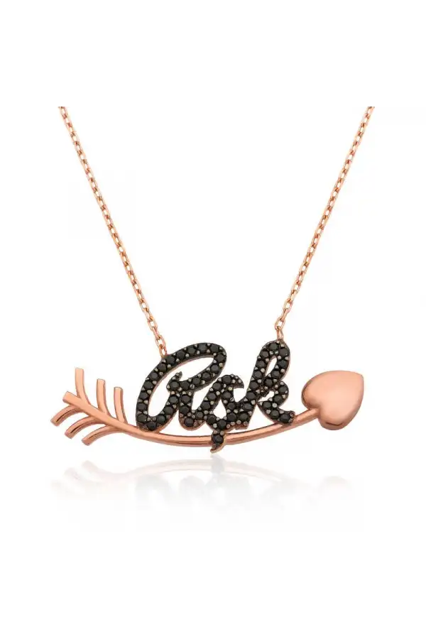 Gümüş Kalbe Giden Aşk Kolye