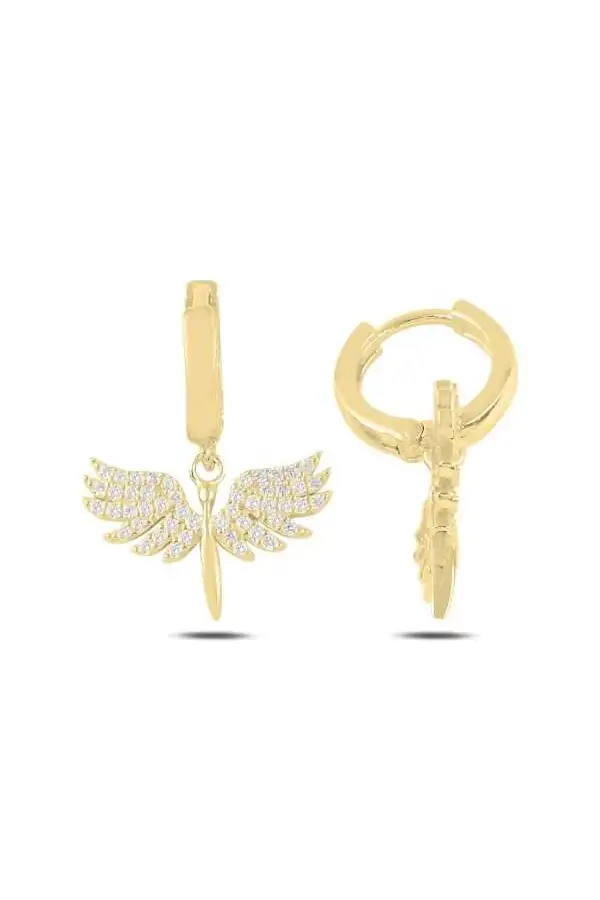 Gümüş Mikail Meleği Bayan Küpe