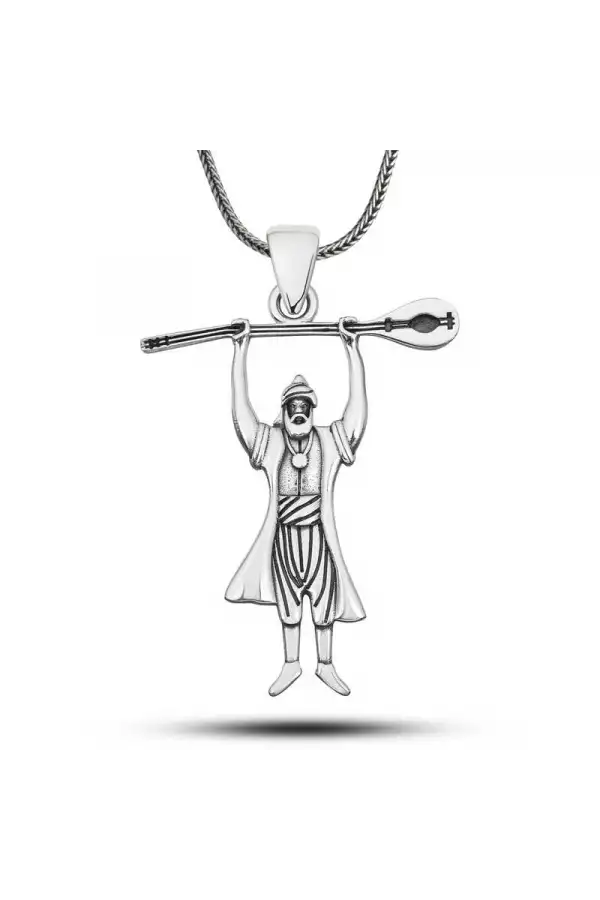 Gümüş Pir Sultan Abdal Erkek Kolye