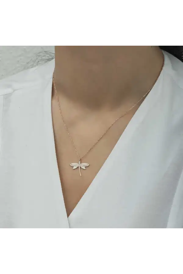 Gümüş Rose Yusufçuk Bayan Kolye