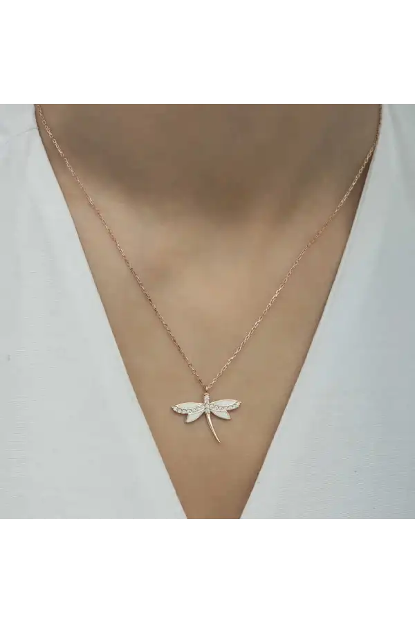 Gümüş Rose Yusufçuk Bayan Kolye