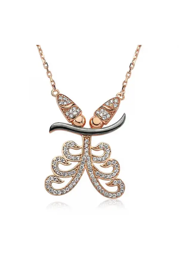 Gümüş Semazen Bayan Kolye