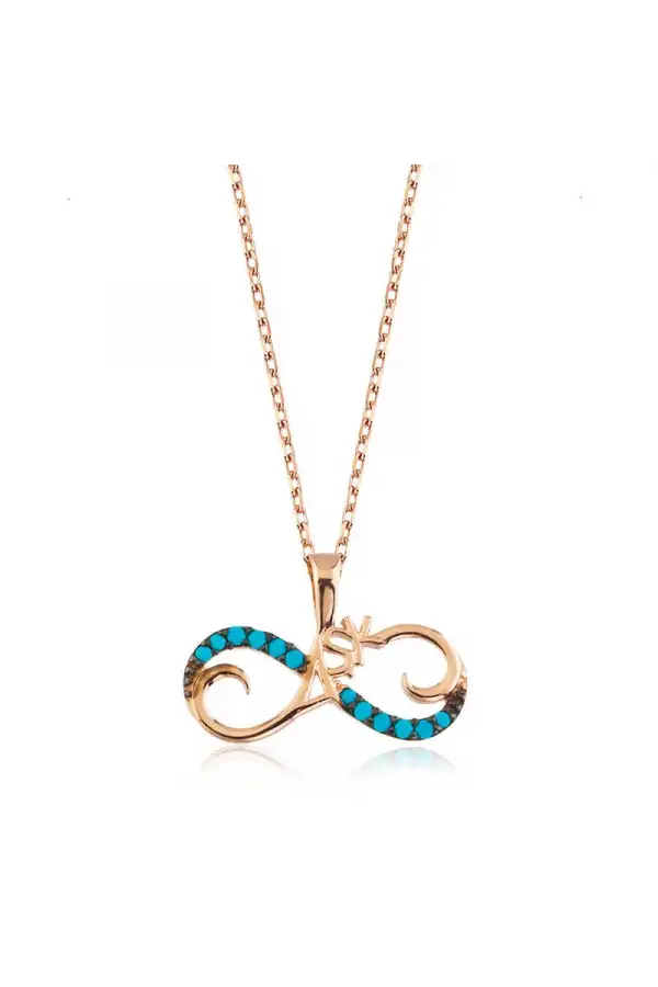 Gümüş Sonsuz Aşk Bayan Kolye