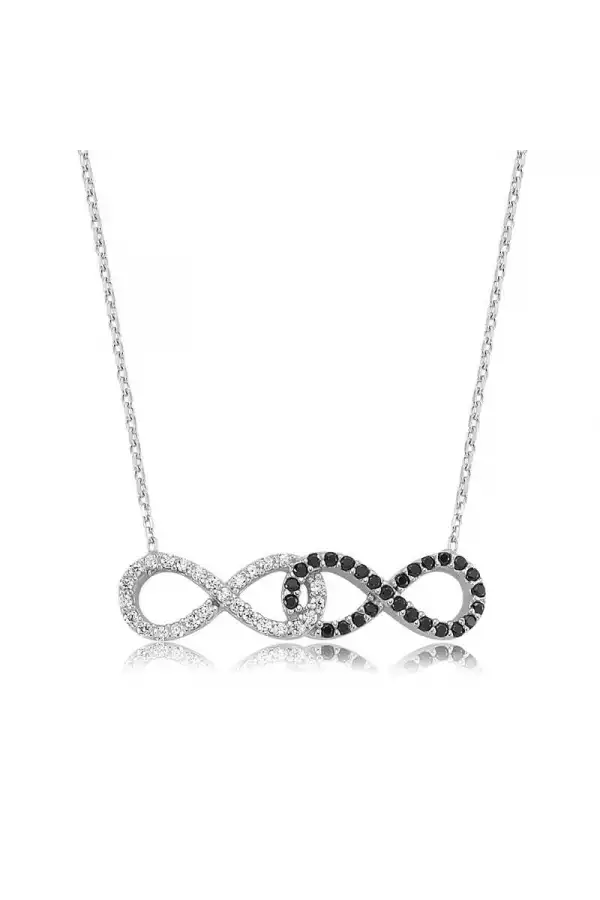 Gümüş Sonsuzluk Bayan Kolye