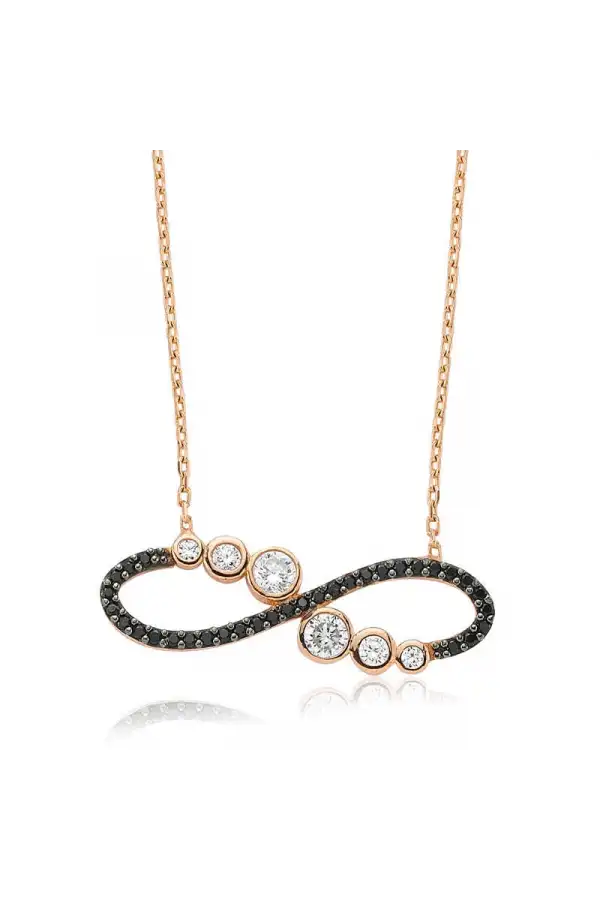 Gümüş Su Yolu Sonsuzluk Bayan Kolye