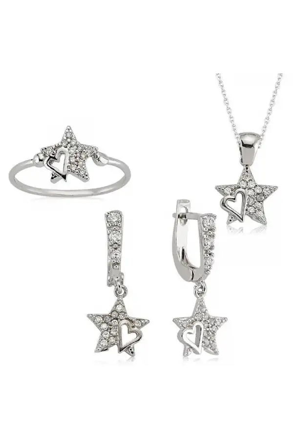Gümüş Yıldız Bayan Set