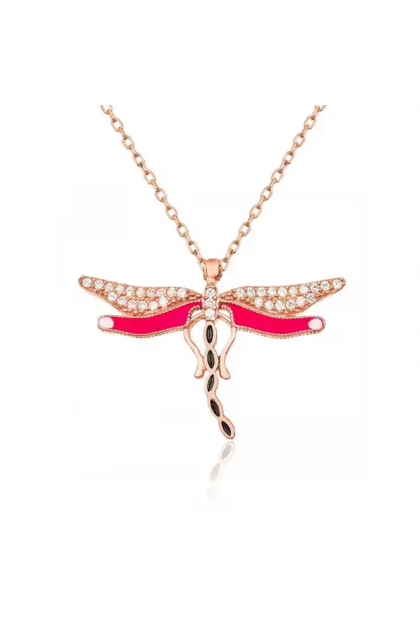 Gümüş Yusufçuk Bayan Kolye