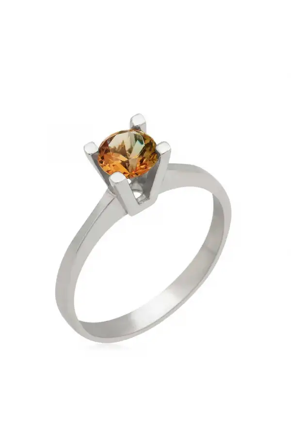 Gümüş Zultanit Tek Taş Bayan Yüzük