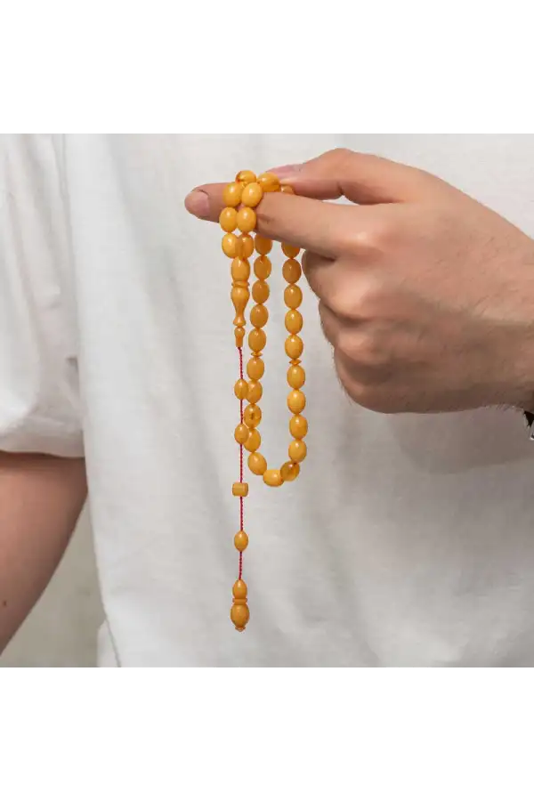 Sıkma Kehribar Tesbih