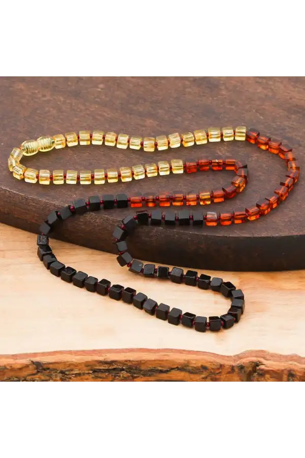 Yetişkin Damla Kehribar Kolye