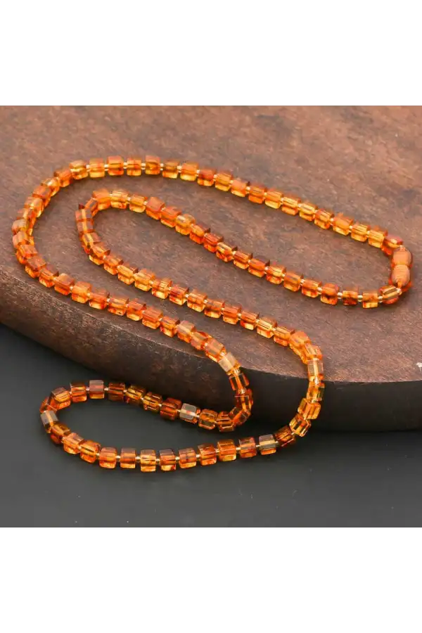 Yetişkin Damla Kehribar Kolye