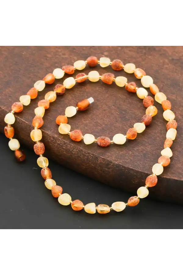 Yetişkin Damla Kehribar Kolye