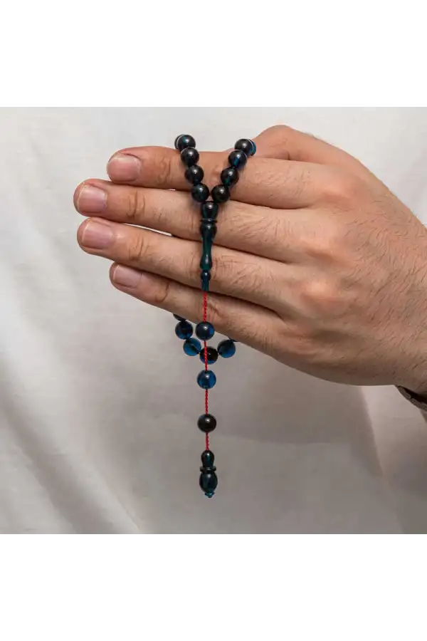 Yuvarlak Sıkma Kehribar Tesbih