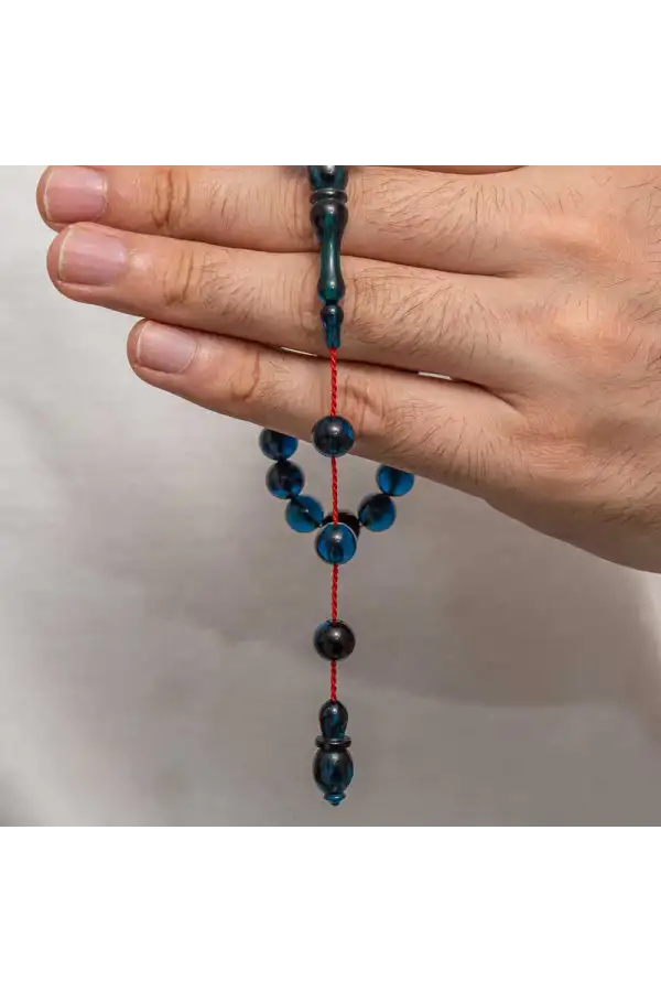 Yuvarlak Sıkma Kehribar Tesbih