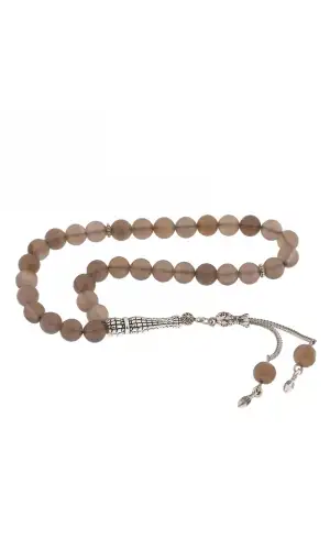 ​Doğaltaş Metal Püsküllü Su Akiği Tesbih