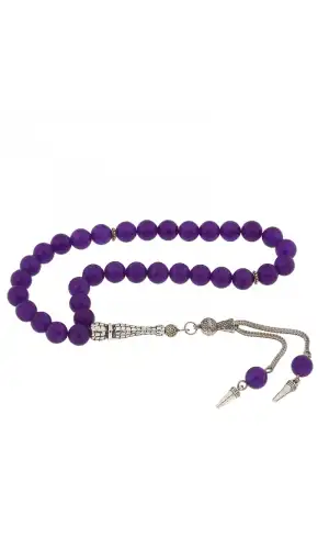 ​Doğaltaş Metal Püsküllü Yeşim Taşı Tesbih