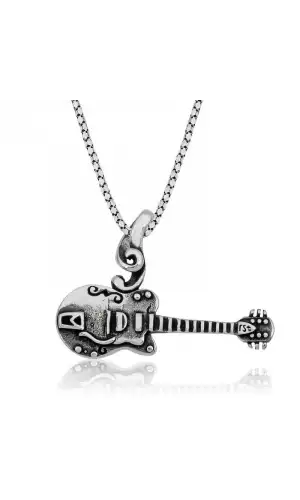 ​Gümüş Gitar Kolye