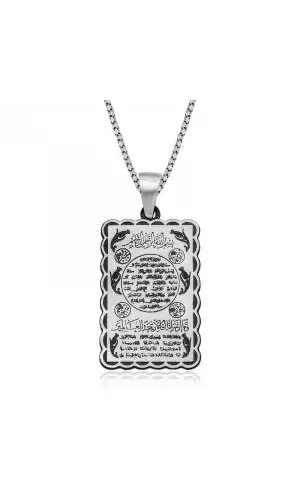 ​Gümüş Hilye-i Şerif Kolye