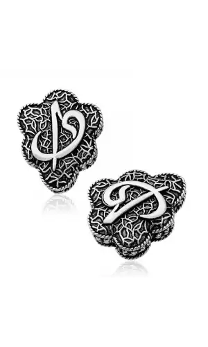 ​Gümüş İşlemeli Elif Vav Motifli Tesbih İmamesi