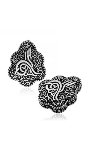 ​Gümüş İşlemeli Tuğra Tesbih İmamesi