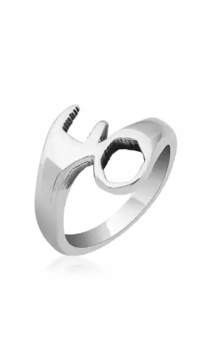 ​Gümüş Tamirci Anahtarı Erkek Yüzük