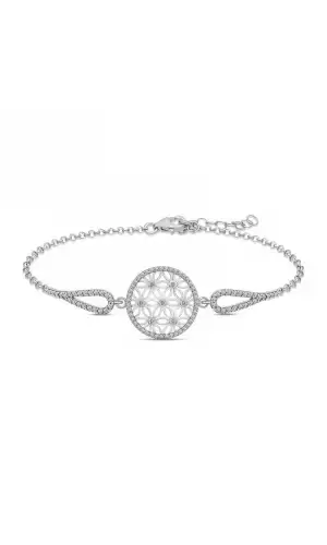 ​Gümüş Yaşam Çiçeği Bileklik
