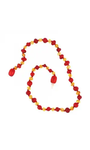 Bebek Damla Kehribar Diş Kolye