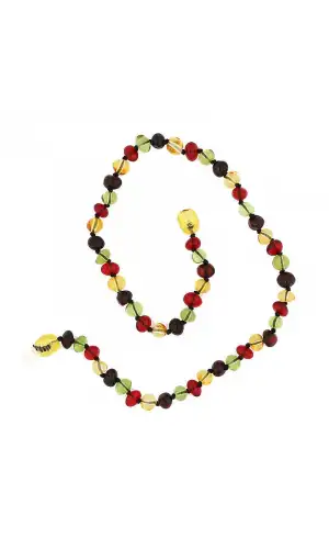 Bebek Damla Kehribar Diş Kolye