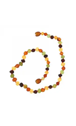 Bebek Damla Kehribar Diş Kolye