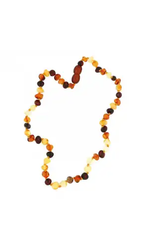 Bebek Damla Kehribar Diş Kolye