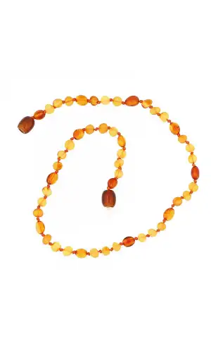 Bebek Damla Kehribar Diş Kolye