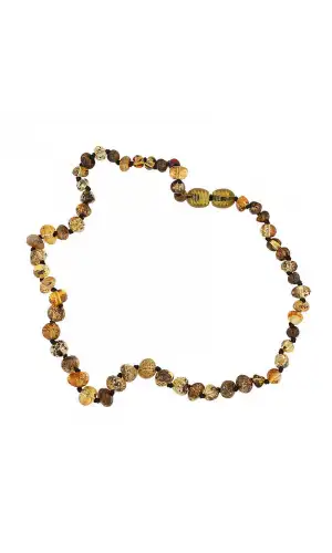 Bebek Damla Kehribar Diş Kolye