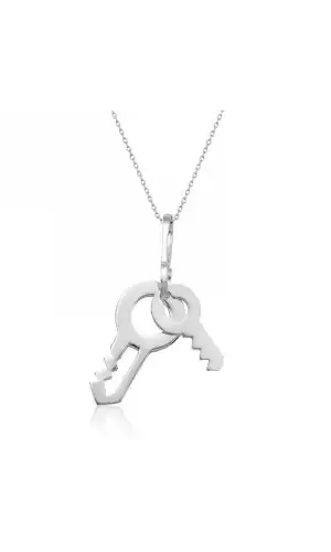 Gümüş Anahtar Bayan Kolye