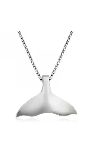 Gümüş Balık Kuyruğu Kolye