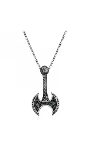 Gümüş Balta Kolye