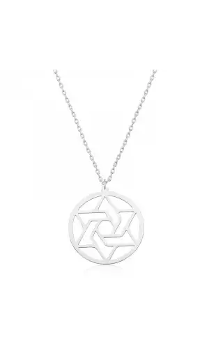 Gümüş Çember Bayan Kolye