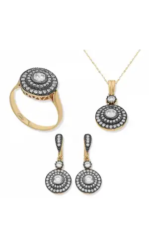 Gümüş Elmas Model Bayan Set