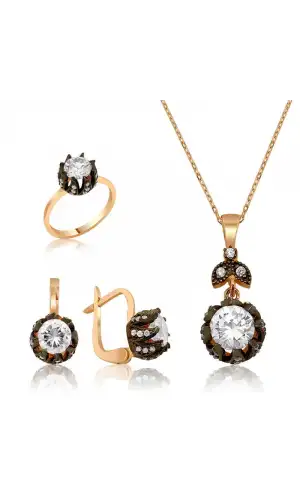 Gümüş Elmas Model Lale Bayan Set