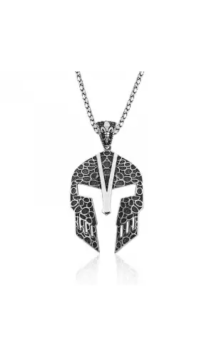 Gümüş Gladyatör Erkek Kolye