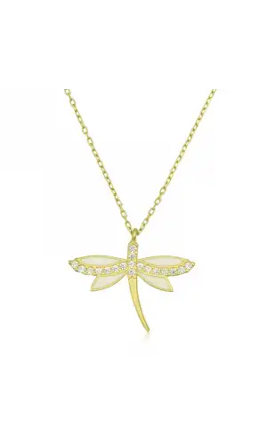 Gümüş Gold Yusufçuk Bayan Kolye